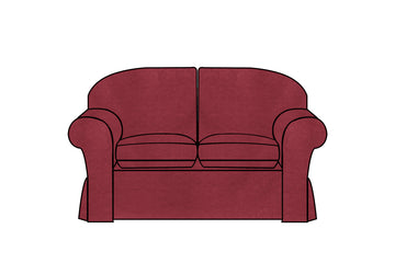 Madrid | 2 Seater Extra Loose Cover | Kingston Burgundy