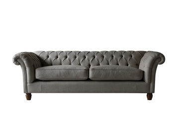 Grosvenor | 3 Seater Sofa | Heather Herringbone Dark Grey