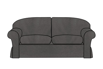 Madrid | 3 Seater Extra Loose Cover | Kingston Charcoal