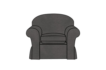 Madrid | Armchair Extra Loose Cover | Kingston Charcoal