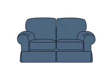 Banbury | 2 Seater Extra Loose Cover | Shaftesbury Blue