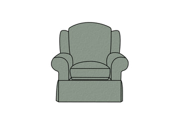 Banbury | Highback Chair Extra Loose Cover | Shaftesbury Sage