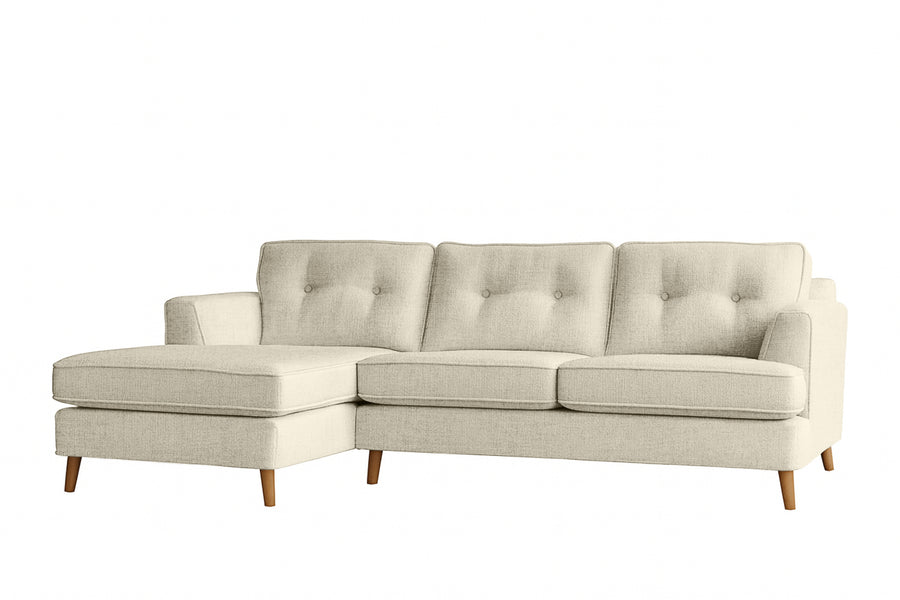Poppy | Chaise Sofa Option 2 | Hopsack Cream