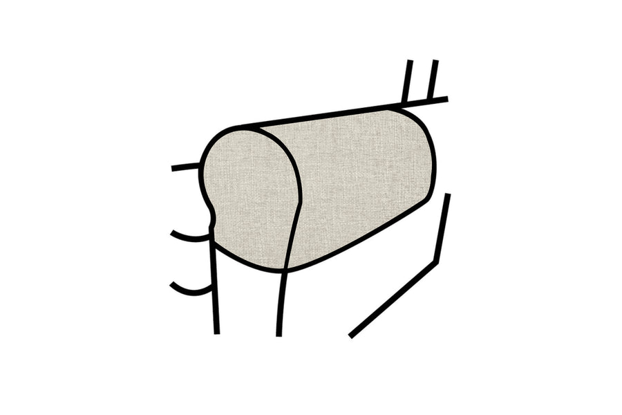 Denver | Armcaps (pair) | Hopsack Cream