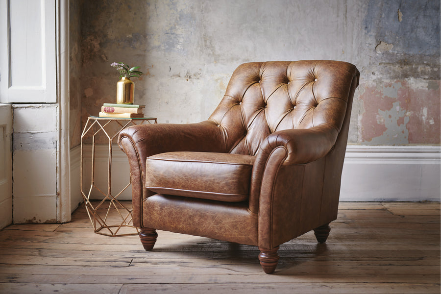 Cambridge | Slipper Chair | Vintage Chestnut