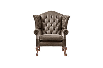 Grand Chesterfield | Highback Chair | Vintage Grey