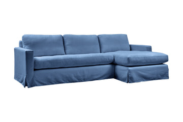 Kate | Chaise Sofa Option 1 | Capri Blue