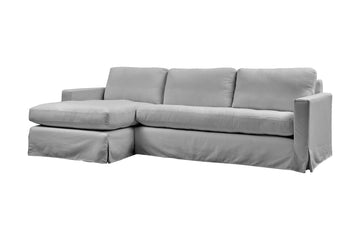 Kate | Chaise Sofa Option 2 | Capri Light Grey