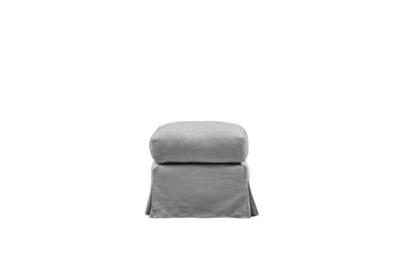 Kate | Footstool | Capri Light Grey