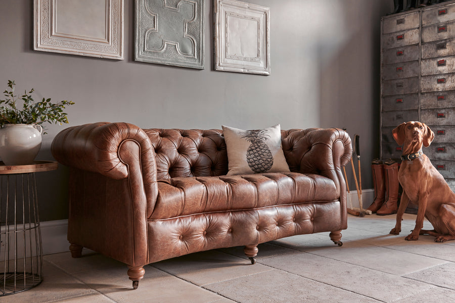 Lincoln | 2 Seater Sofa | Vintage Chestnut