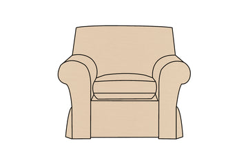 Newport | Armchair Extra Loose Cover | Capri Natural