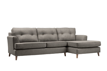 Poppy | Chaise Sofa Option 1 | Linoso Grey