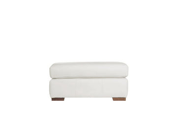 Mezzo | Large Footstool | Softgrain White