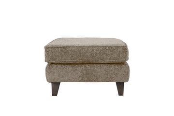 Denver | Square Footstool | Hopsack Mink