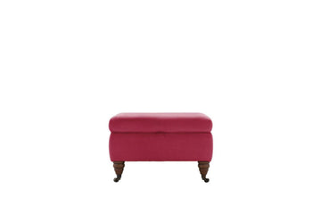 Austen | Storage Stool | Flanders Raspberry