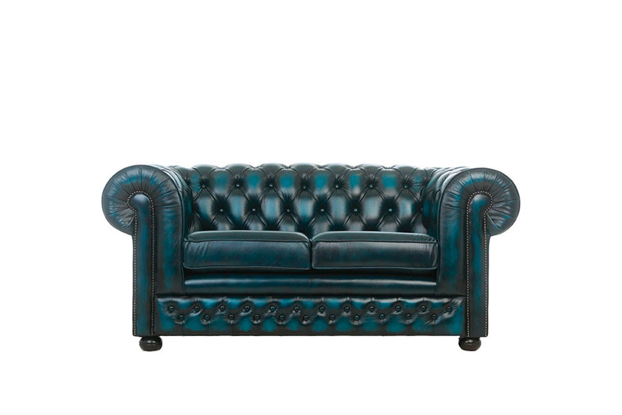 Chesterfield | 2 Seater Sofa | Antique Blue
