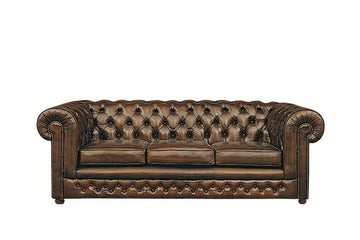 Chesterfield | 3 Seater Sofa | Antique Gold