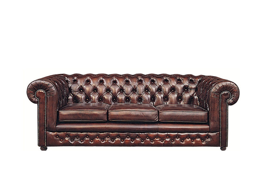 Chesterfield | 3 Seater Sofa | Antique Red
