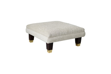 Windsor | Footstool | Stanway Herringbone Pebble