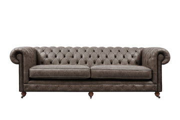 Grand Chesterfield | 4 Seater Sofa | Vintage Grey
