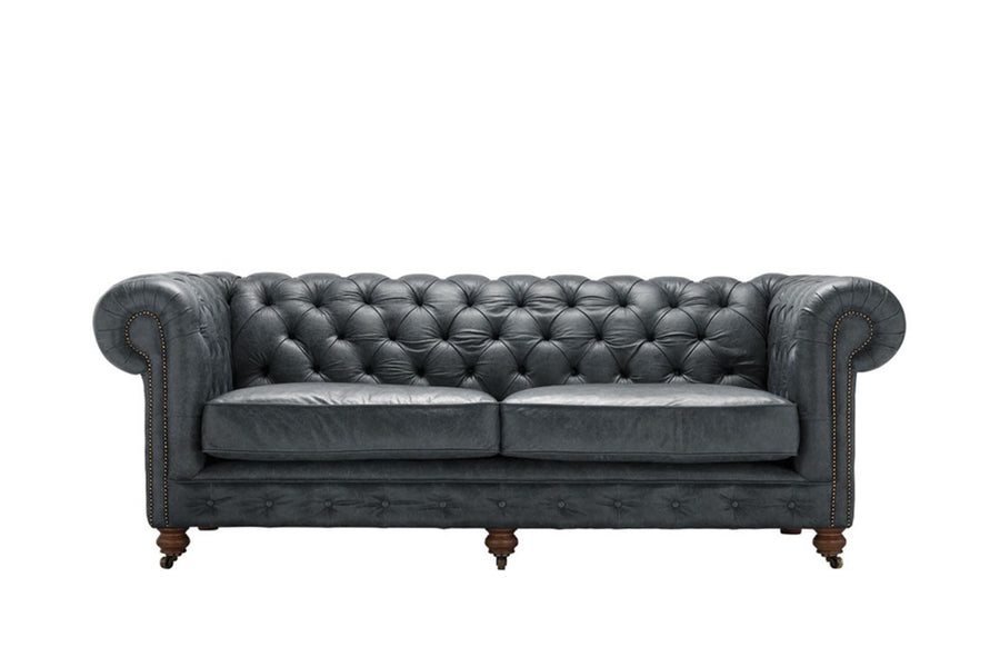 Grand Chesterfield | 3 Seater Sofa | Vintage Slate