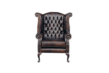 Chesterfield | Georgian Highback Chair | Antique Brown