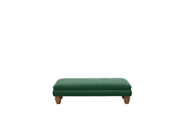 Grosvenor | Plain Bench Footstool | Opulence Emerald