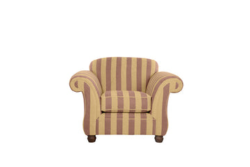 Woburn | Armchair | Brecon Stripe Terracotta