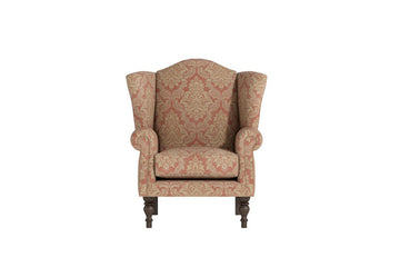 Woburn | Highback Chair | Brecon Damask Terracotta