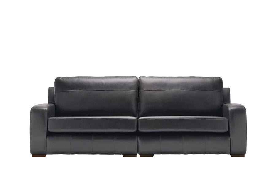 Mezzo | 4 Seater Sofa | Softgrain Black