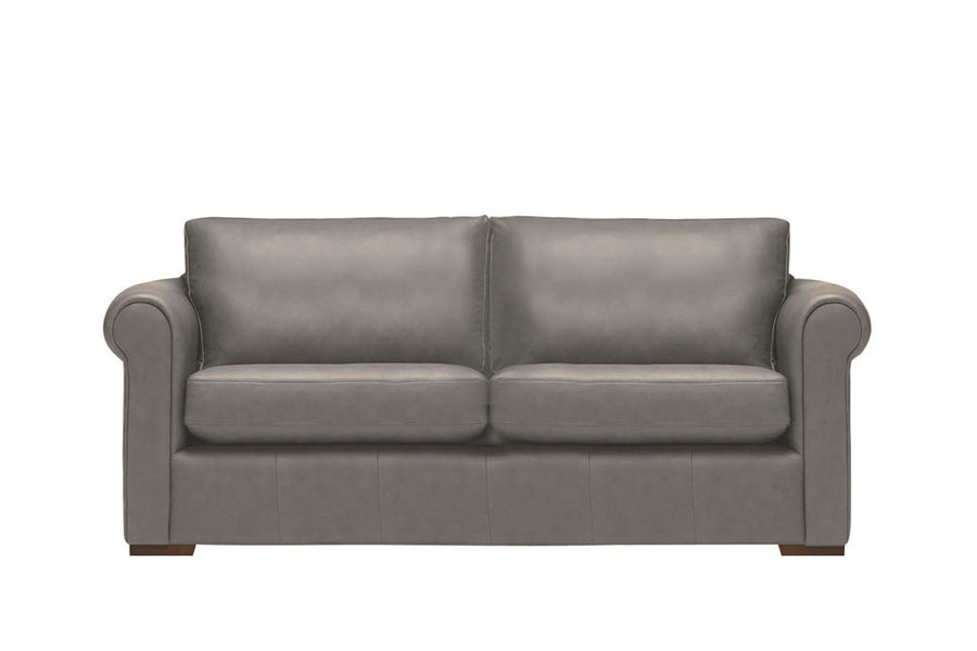Scala | 3 Seater Leather Sofa | Softgrain Grey