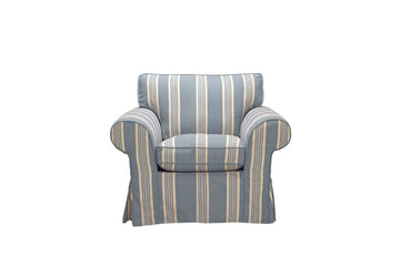 Newport | Armchair | Capri Grey Stripe