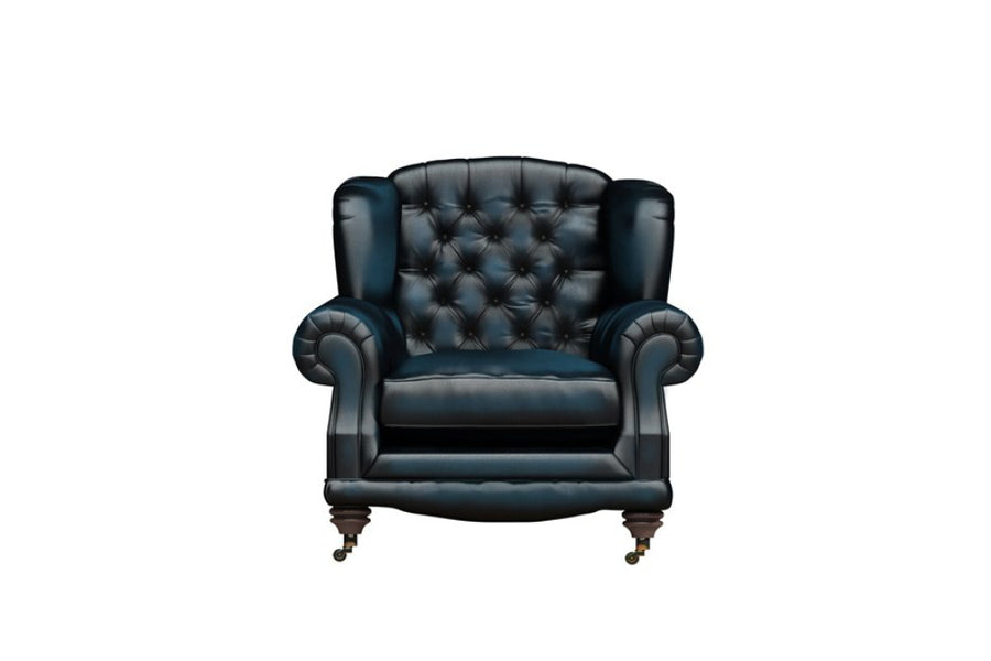 Regent | Highback Chair | Antique Blue