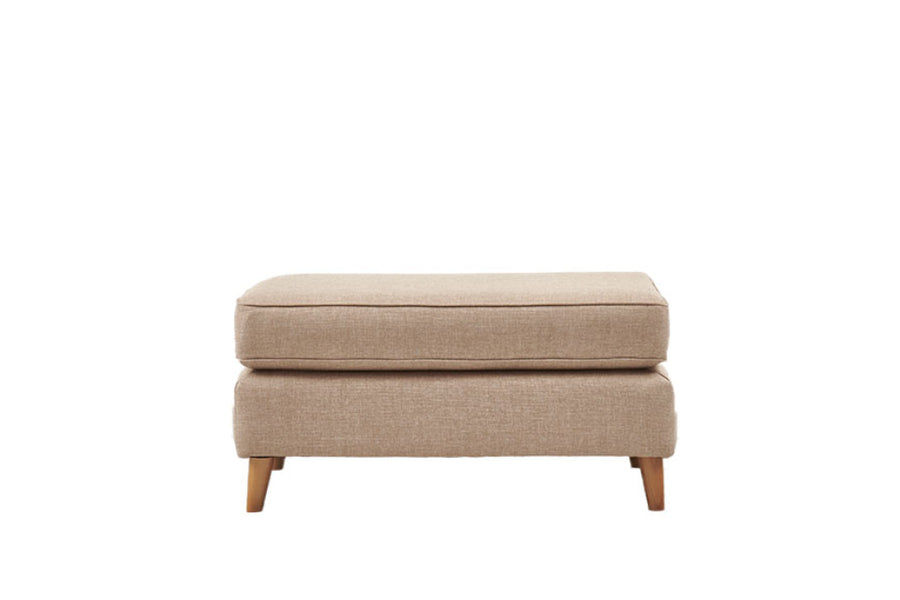 Poppy | Large Footstool | Linoso Biscuit
