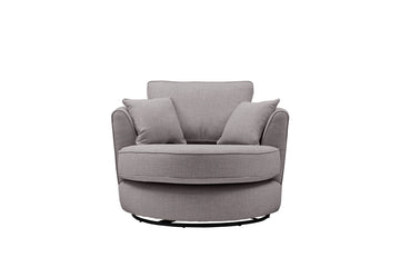 Poppy | Swivel Chair | Linoso Grey