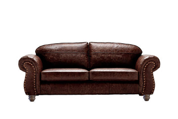 Burlington | Large Leather Sofa | Vintage Rosewood
