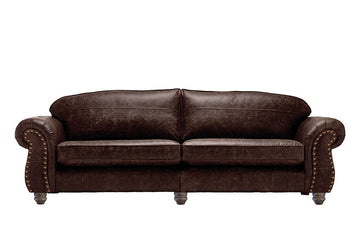Burlington | Grand Leather Sofa | Vintage Rosewood