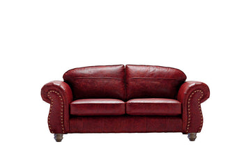 Burlington | Midi Leather Sofa | Vintage Oxblood