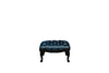 Chesterfield | Queen Anne Footstool | Antique Blue